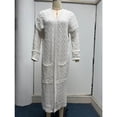 thumbnail image 4 of Qarigey Suéter de punto de manga larga para mujer, mezcla de algodón de invierno, cárdigan abierto frontal transpirable, abrigo para banquete, Abrigos y chamarras Gris oscuro SG Qarigey AP013007-22, 4 of 6