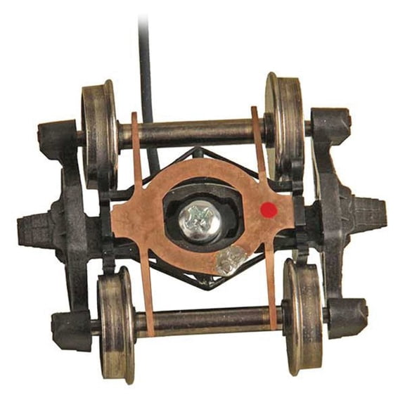 Kadee No. 590 HO Scale Electrical Pickup Caboose Trucks, Bettendorf - AAR, 1 Pair