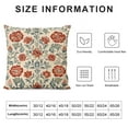 thumbnail image 5 of Nawypu  Designer Vintage Throw Pillow Covers,Red Luxury Soft Pillows Cover with Birds Floral Pattern,Square Farmhouse Decorative Pillowcases for Couch,Bed,Outdoor, 5 of 5