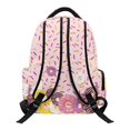 thumbnail image 2 of HELLHERO Donut Sprinkles Pattern Multi Pocket School Backpack for Elementary School Travel, Lightweight Water Resistant 600D Polyester Casual Daypack, 2 of 8