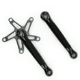 thumbnail image 1 of Bolany Bicicleta plegable Manivela con orificio cuadrado Piñón 130BCD Piezas de rueda dentada de manivela de bicicleta de un solo disco Negro, 1 of 10