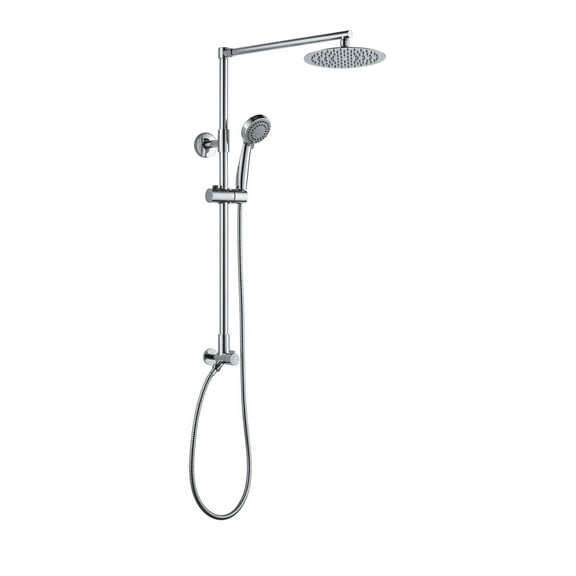 Fennocasa Polaris 3 Rainfall Shower Head with 3-Setting Handheld Shower Spray Combo, 2.5 GPM Chrome