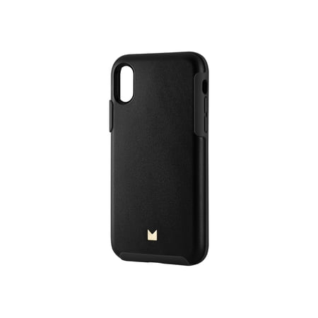 Modal - Back cover for cell phone - polycarbonate, thermoplastic polyurethane (TPU) - black - for Apple iPhone X