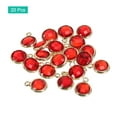 thumbnail image 3 of Unique Bargains Crystal Birthstone Charm, July Pendants Drop Bead Red, for Jewelry Making, 20 Pack, 3 of 6