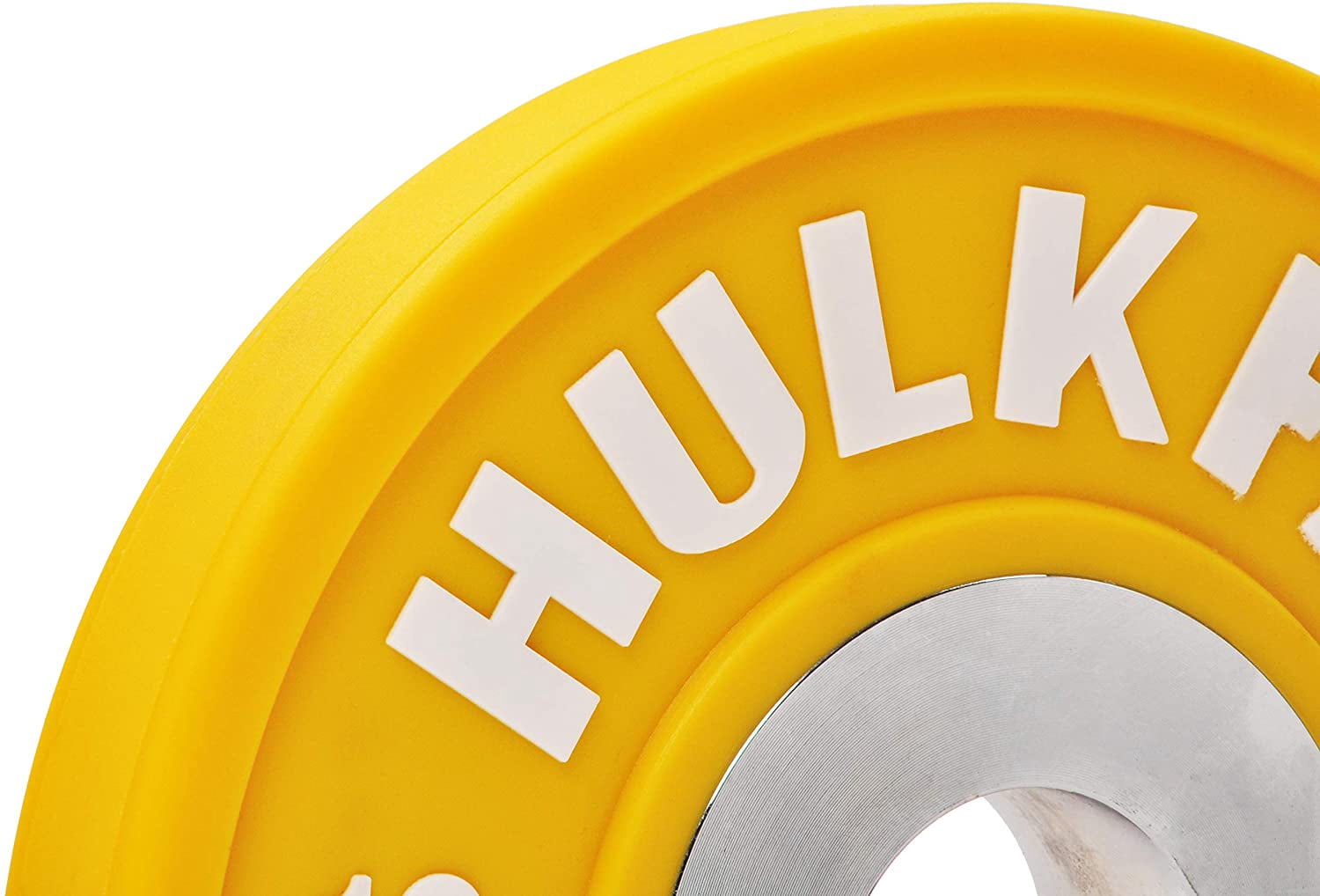 HulkFit Color Coded 2 inch Dumbbell Bumper Plate with Steel Hub, Single, 10 Pounds