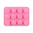thumbnail image 4 of Molde de silicona con 12 cavidades en forma de flor, perfecto para jabones gelatinosos y postres., 4 of 8