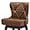 Brown, variant on Dycanpo 26" Swivel Bar Stool Set of 2 with Upholstered Back, for Home Kitchen, Black