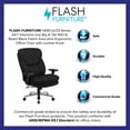 thumbnail image 4 of Emma + Oliver 24/7 400 lb. High Back Black Fabric Ergonomic Office Chair with Lumbar Knob, 4 of 13