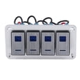 thumbnail image 4 of Waterproof Switches Panel, 4 Gang Switches Switch Panel 5PIN With DIY Stickers For Buses, 4 of 8