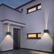 thumbnail image 4 of Outdoor Solar Wall Light LED Waterproof Up Down Dusk to Dawn Sensor Adjustable Lights Warm White Exterior Porch Exterior Wall Light Decorative Wall fo, 4 of 5
