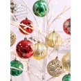 thumbnail image 4 of Bolas de decoración navideña de 5/6/8/10/12 cm, adornos para árbol de Navidad, fiesta de cumpleaños, para niños, suministros para bodas, bolas colgantes de PVC, 4 of 5