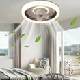 thumbnail image 4 of Coffee Ceiling Fan Light 360 Degree Oscillating Remote Control 18.90X18.90X7.48 Inch For Bedroom Restaurant Quiet Timer Function Led, 4 of 6