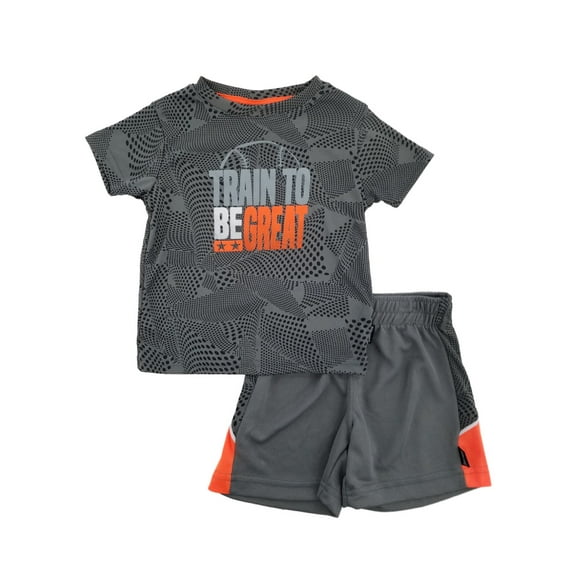 Spalding Infant Boys Gray Train To Be Great Athletic T-Shirt & Shorts Set 18m