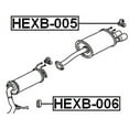 thumbnail image 2 of Febest EXHAUST PIPE SUPPORT # HEXB-006 OEM 18215-SNA-A01, 2 of 2