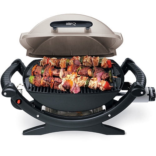 Weber Q100 8 500 Btu Single Burner Portable Gas Grill Black Walmart Com Walmart Com