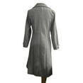thumbnail image 5 of ClodeEU Women's Wool Blend Long Coat, Notched Lapel Double Breasted Pea Coat,Winter Slim Fit Trench Coat Gray,Womens Plus L, 5 of 8