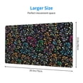 thumbnail image 4 of DouZhe Large Mouse Pad, Flourish Chromatic Flowers Non-Slip Waterproof Rubber Keyboard Office Desk Pads Mousepad, 29.5 x 15.8 inches 3mm Thick, 4 of 7