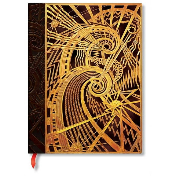 Paperblanks | The Chanin Spiral | New York Deco | Hardcover | Ultra | Lined | Elastic Band Closure | 144 Pg | 120 GSM (Diary)