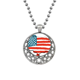 thumbnail image 1 of Estados Unidos mapa país bandera de barras y estrellas Collares Colgante Retro Moon Stars Jewelry Unbranded M, 1 of 3