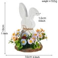 thumbnail image 3 of Dalrosia Easter Bunny Table Signs with Flower Bases, Wooden Bunny Table Centerpieces for Party Home Decoration, Easter GIfts, 3 of 3