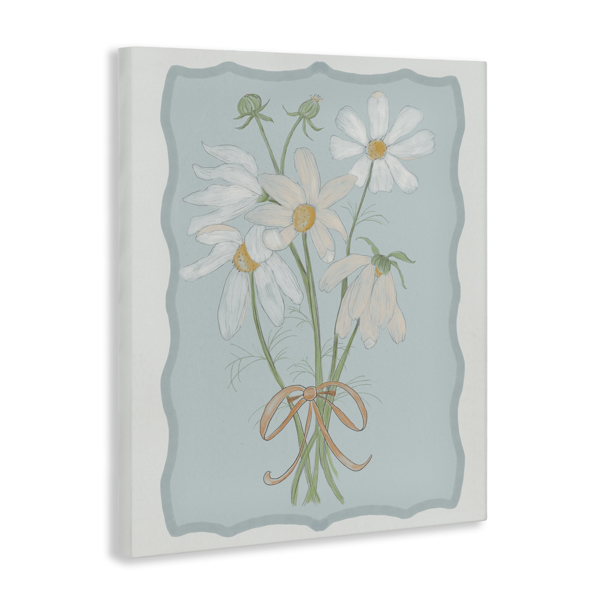 Spring Clippings Daisies Canvas Wall Art, design by Leslie Hermosa