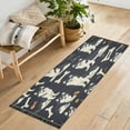thumbnail image 4 of WOBOGO Lovely Husky Bedside long rug delicate and soft modern indoor area decor non slip carpet for bed room corridor entrance balcony, 4 of 8