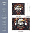 thumbnail image 2 of Yayeee Toggle Light Switch Wall Plate 2-Gang 4.56"x4.48" Decorative Outlet Cover, Brown Abstract Eagle, 2 of 7