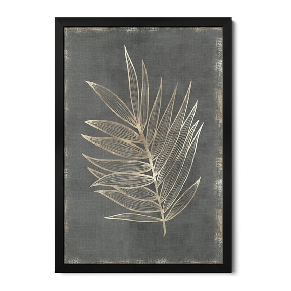 Premium Framed Art Print - Gilded Botanical I