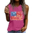 thumbnail image 2 of Wiyuqeen American Flag Tank Tops Women Sleeveless Crew Neck Holiday Tees USA Flag T Shirts Festival Party Independence Day Outfits, 2 of 4