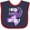 Navy and Red, variant on Inktastic I Wear Purple For Myself Lupus Awareness Boys or Girls Baby Bib