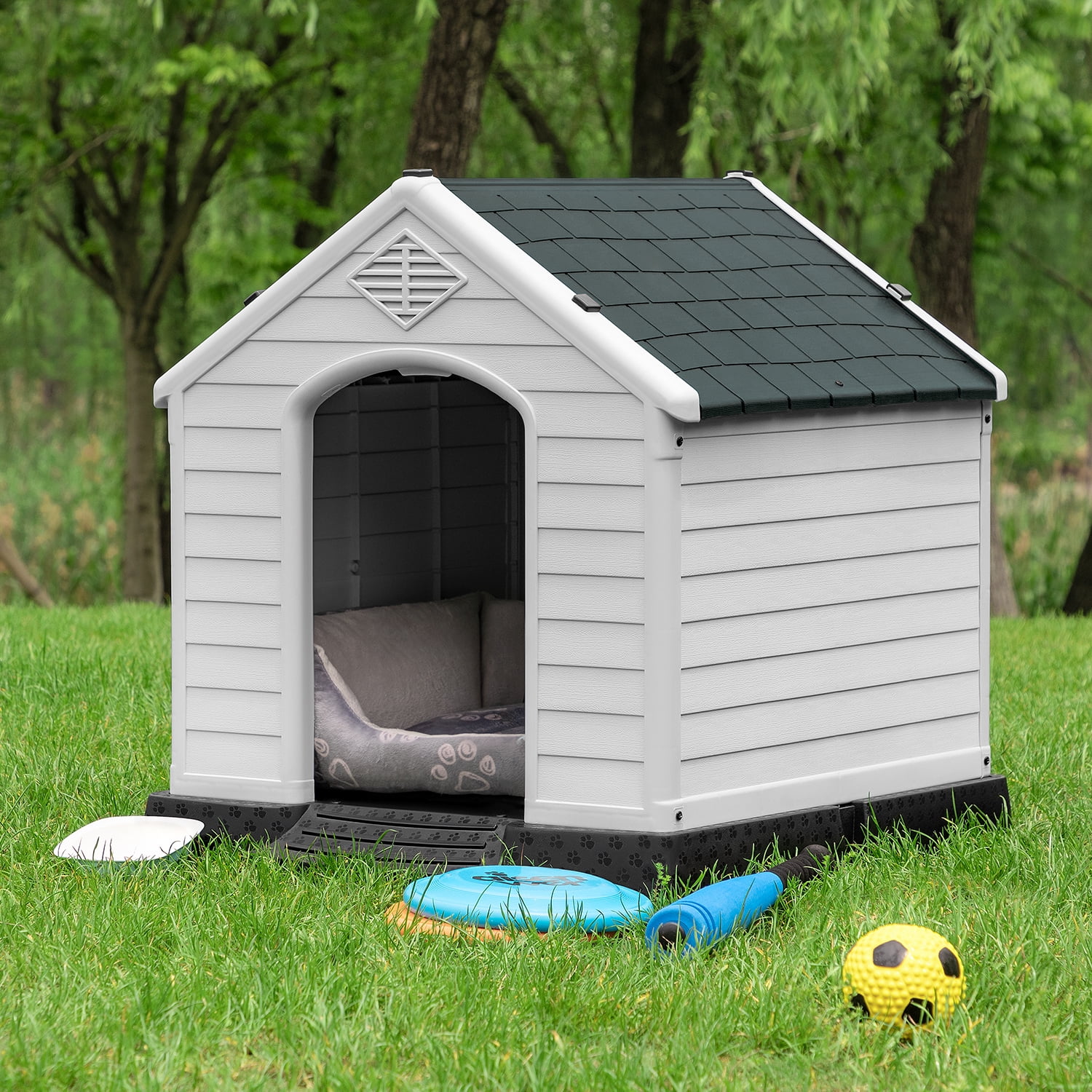 Devoko Large Plastic Dog House Indoor and Outdoor Waterproof and