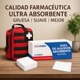 thumbnail image 4 of Gasa No Esteril Algodón Absorbente Caja 200 Pzs 7.5x7.5 cm Denmed, 4 of 6