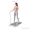 White Handle Bar, variant on FYC Walking Pad Handle Bar Replacement, Universal Under Desk Treadmill Handrail U-Shaped Base Tray, Anti-Slip Feet + Rolling Wheels, Heavy Duty Steel Frame, Fixed Height Design, Tablet Holder, Black