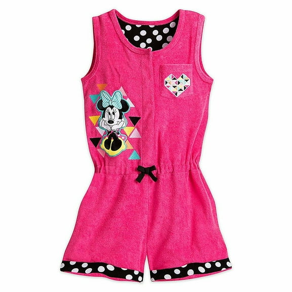 Disney Store Minnie Mouse Girl Swimsuit Cover Up Size 5/6