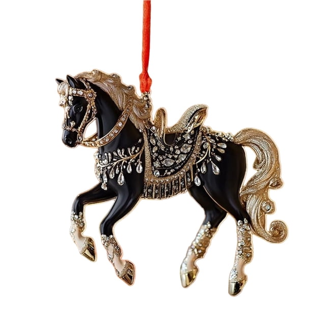 A 10 Cm Christmas Tree Ornament With Golden String, Festive Hanging Decoration For Holiday Decor, Shatterproof And Lightweight