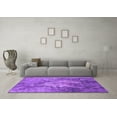 thumbnail image 3 of Ahgly Company Indoor Square Oriental Purple Industrial Area Rugs, 5' Square, 3 of 4