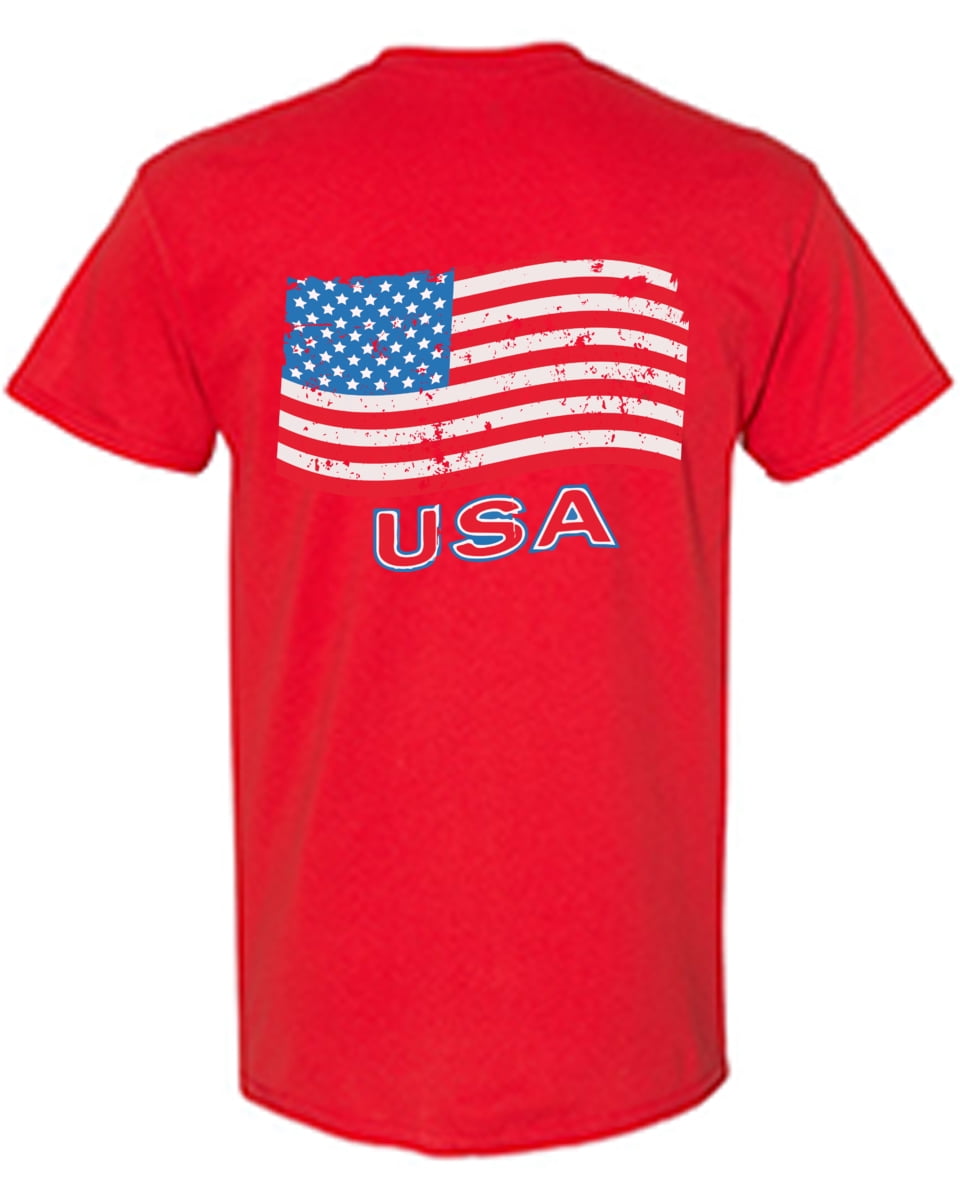 Awkward Styles Memorial Day Pro America T shirt for Men Stripes and