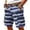 Blue, variant on Men's Tie Dye Cargo Shorts With Multi-Pockets And Woven Belt Featuring Vintage Washed Effect For Summer Beach Hiking Streetwear Fashion Blue L