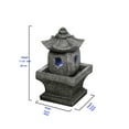 thumbnail image 2 of 11" LED Warm White Light Pagoda Outdoor Garden Fountain, 2 of 4