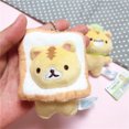 thumbnail image 4 of Toast Bread Cat Wear Bread Meow Star Small Animal Plush Toy Bag Pendant Student Gift Japanese Style DMH, 4 of 7
