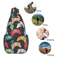 thumbnail image 5 of Lsque Retro Video Game Pattern Cross Chest Bag Diagonally – Premium Durable Front Chest Sling with Adjustable Padded Strap, High-Capacity Storage, 5 of 8