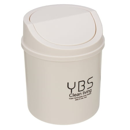 Mini Desktop Trash Can Table Waste Bin Garbage Basket With Swing Mini Desktop Trash Can Table Waste Bin