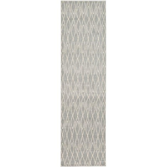 Unique Loom 3123791 2 ft. 7 in. x 10 ft. Geometric Fez Runner Rug, Gray