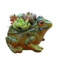 thumbnail image 1 of MesaSe Mini Pots de Plantes pour Succulentes Frog Pots de Plantation Pots Créatifs en Résine Micro Paysage Simulation Mignon Pot de Fleurs Extérieur Intérieur Maison Patio Cour Déco 4.4*4*1.9 Pouces, 1 of 9