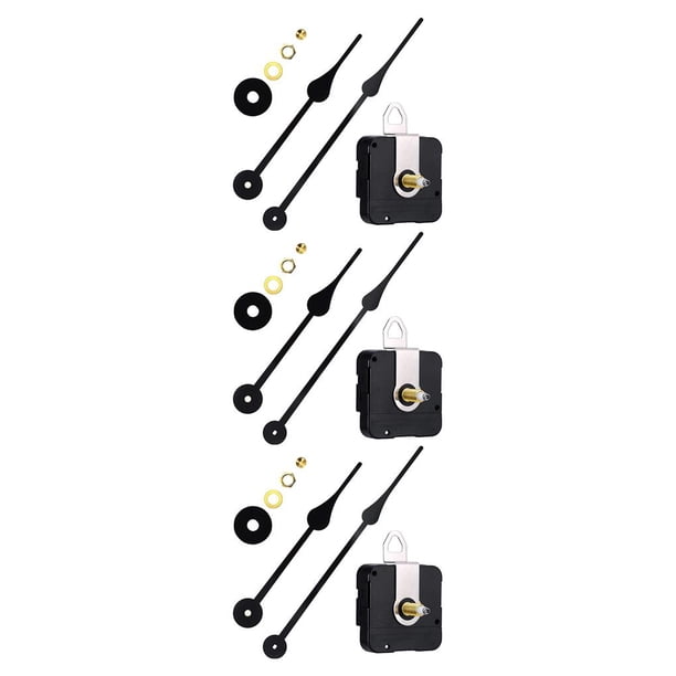 Mecanismo de Reloj Cateissary de Pared con Kit de Reparación de Manecillas de Hora y Minuto