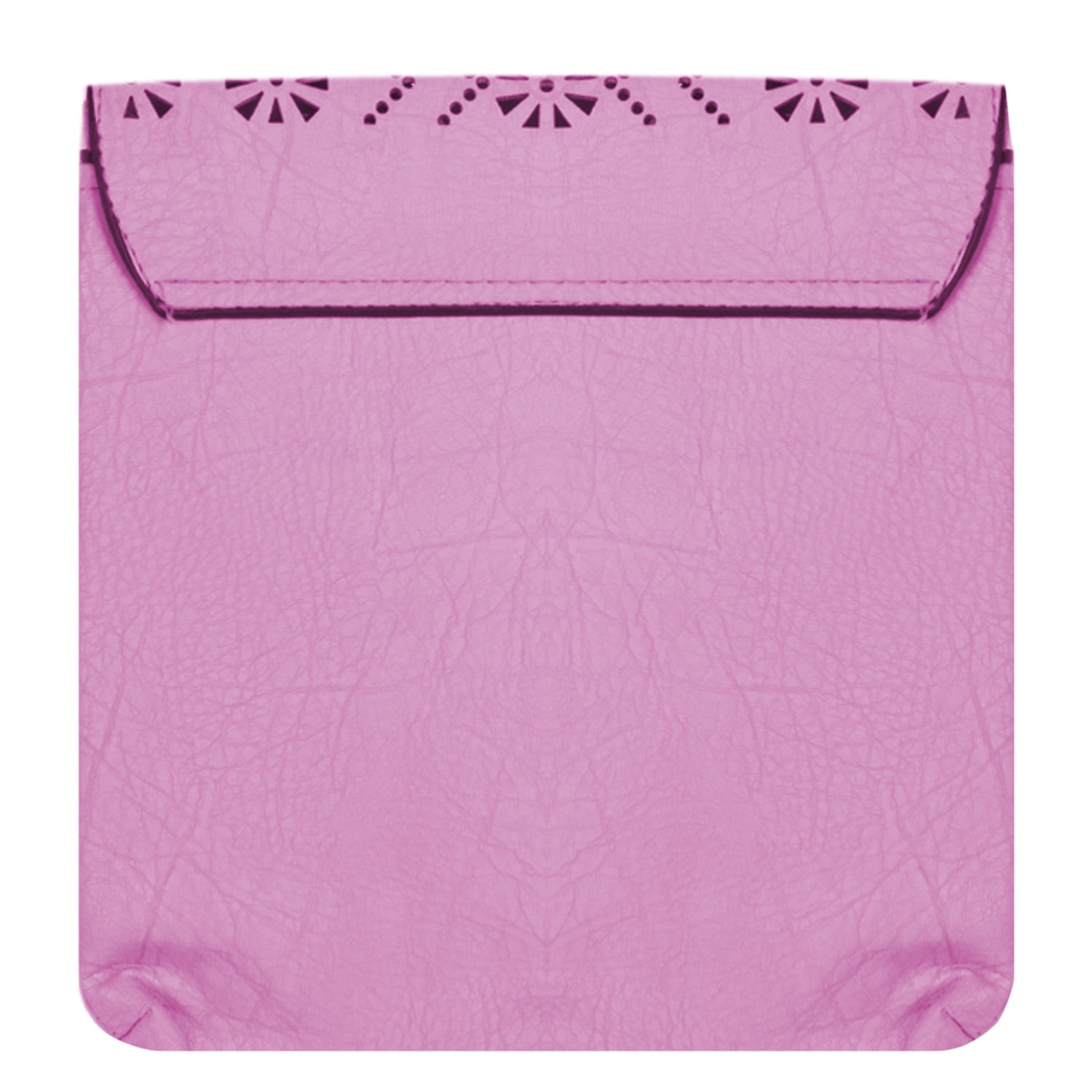 Vangoddy Women's Gran Sta Floral Punch Pattern Purse with Removable Chain Cross-Body Strap Purple