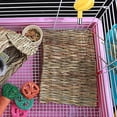 thumbnail image 4 of Sijiali 3Pcs Pet Hamster Rabbit Grass Bed Mat Pad Nest Cage Cushion Decor Chew Play Toy, 4 of 10