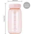 thumbnail image 2 of Mini Plastic Water Bottle without Straw, 10 oz Small Plastic Bottle BPA Free & Safe for Girls, Kids, Fast Flow, Durable for Milk Tea (Pink), 2 of 5