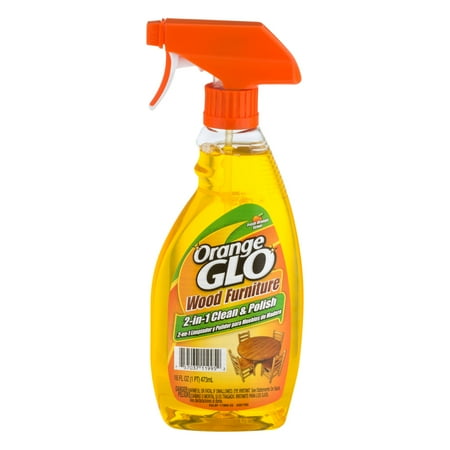 Orange Glo Wood Furniture 2-in-1 Clean & Polish, 16.0 FL OZ