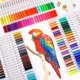 thumbnail image 5 of Rotulador de doble punta, 60 colores, caligrafía, acuarela y pintura, juego de pinceles para libros de colorear para adultos kaili Sencillez, 5 of 5